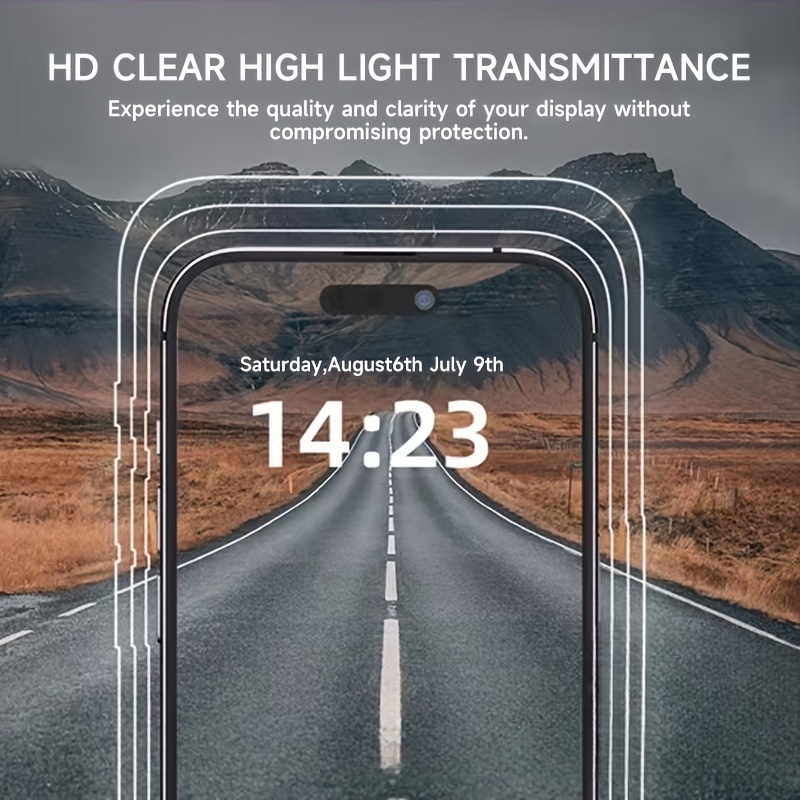 5Pack 9H Tempered Glass Screen Protector for Apple iPhone 16 15 14 13 12 11 Series Pro Max Plus XR XS Max, HD Clear, Bubble Free, Easy Installation, Privacy Screen