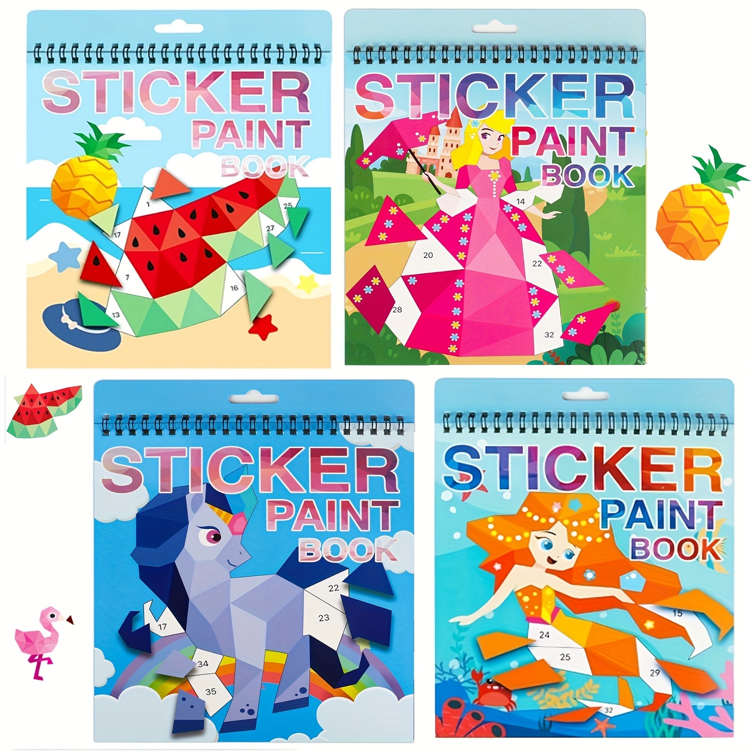 

4 Painting , Toy Activity , Christmas (unicorn , , Summer ) Christmas