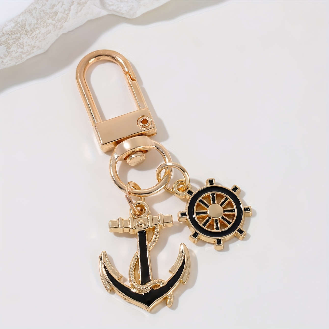 TEMU 1/4 llaveros de , , llavero náutico vintage de barco a vela con colgante