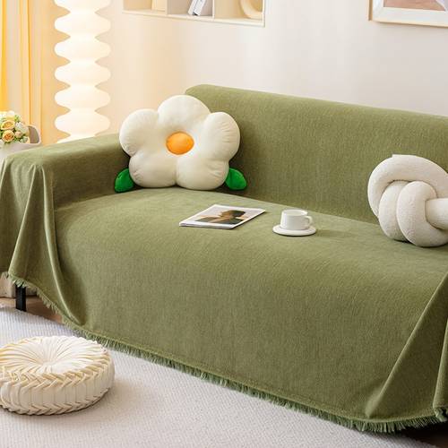 1pc universal chenille sofa cover towel cover used as blanket multifunctional sofa cover