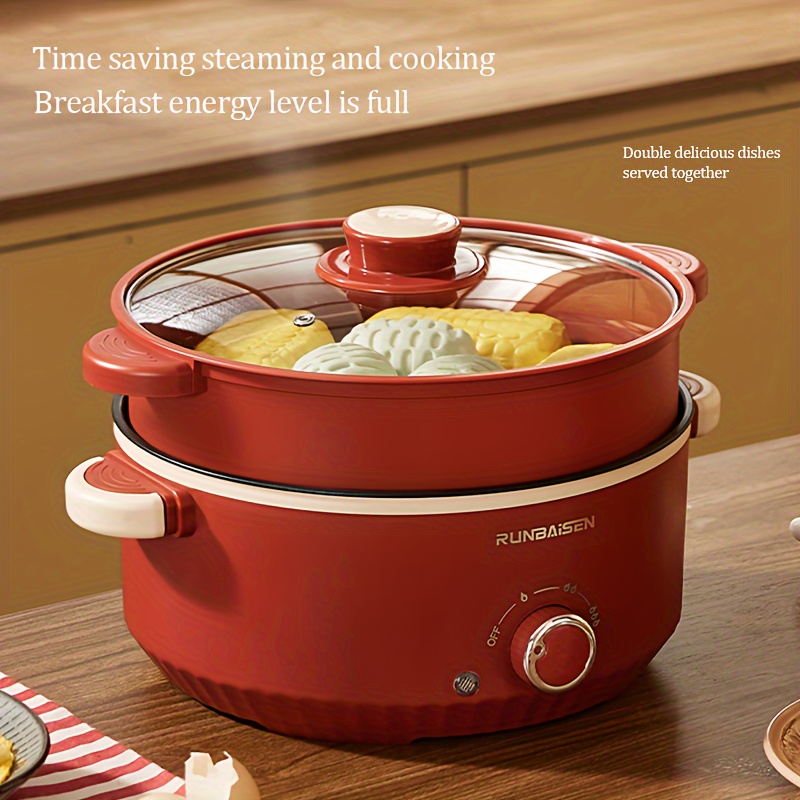 large capacity home car electric cooking pot electric pot multi functional cooking pot integrated pot   non stick electric   pot electric steamer details 6