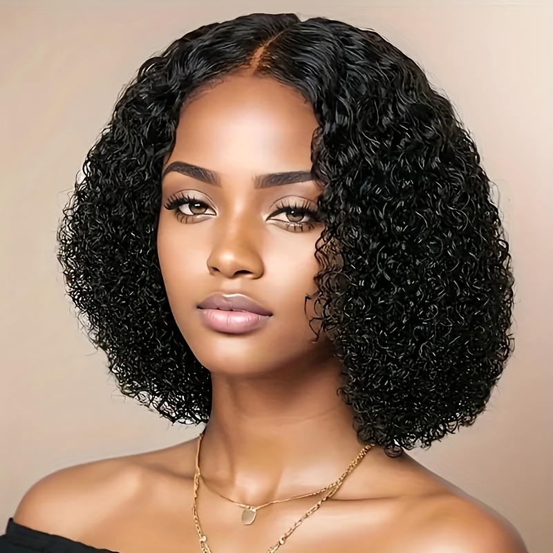glueless bob human hair wigs suitable for women put   with   front pre cut lace 4x4 lace front high 180 density short   bob wigs