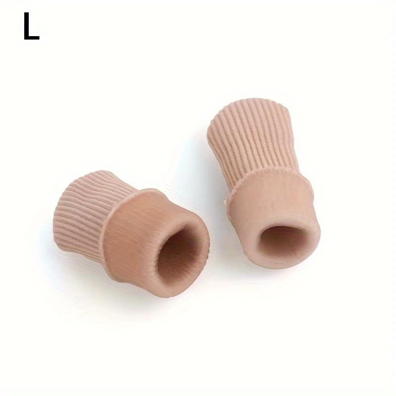 Image of 2pcs Toe Protectors, Silicone Toe Caps Closed Toe Surface Fabric Sleeve Protectors, For Anti-friction, Anti-pinch, Toe Separator