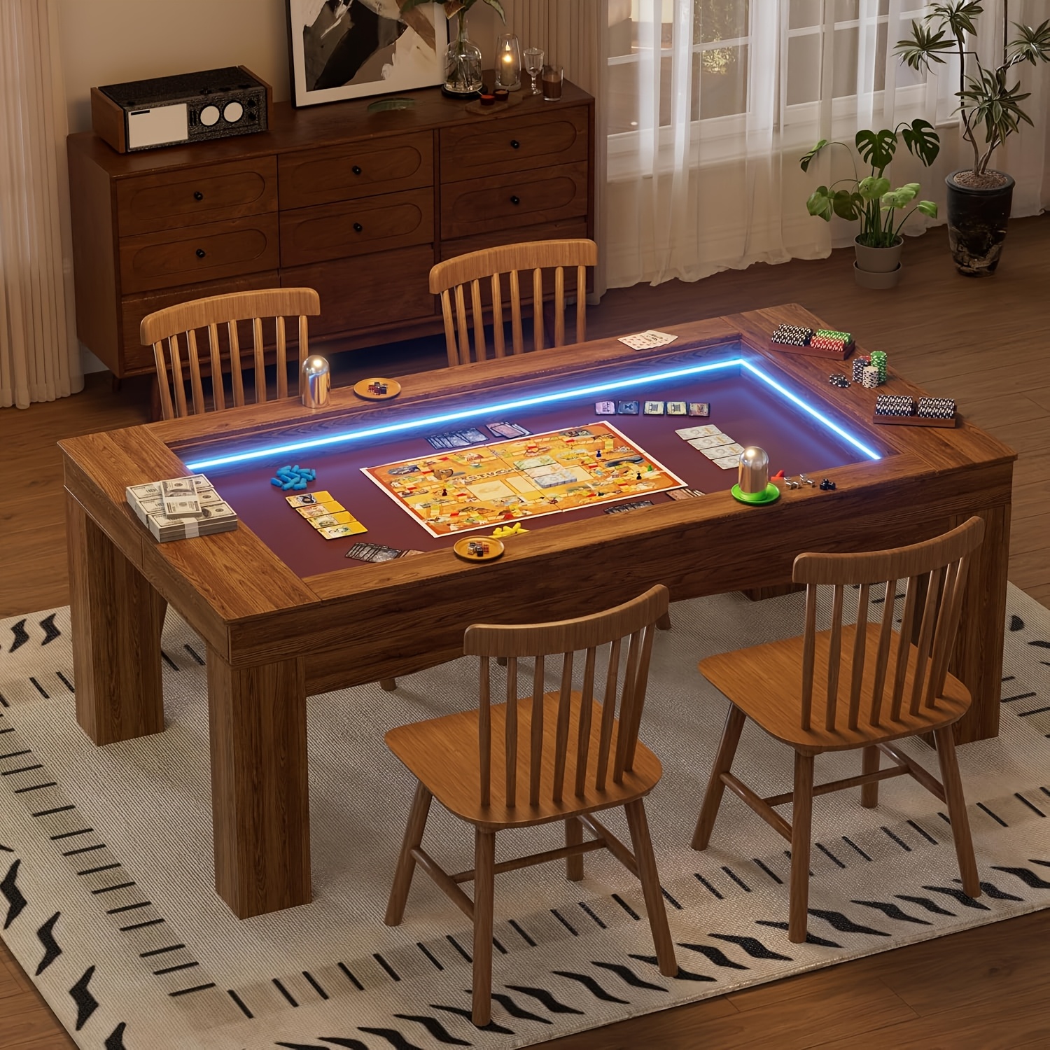 PAKASEPT Convertible Dining & Game Table - Seats 4-6 People
