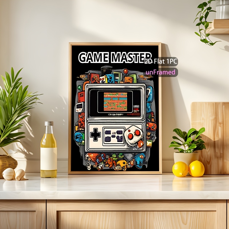 91342Ed7-B625-4342-8B03-D66Ce4F9Ecfd.jpg game master retro gaming poster - ästhetische videospiel leinwandkunst