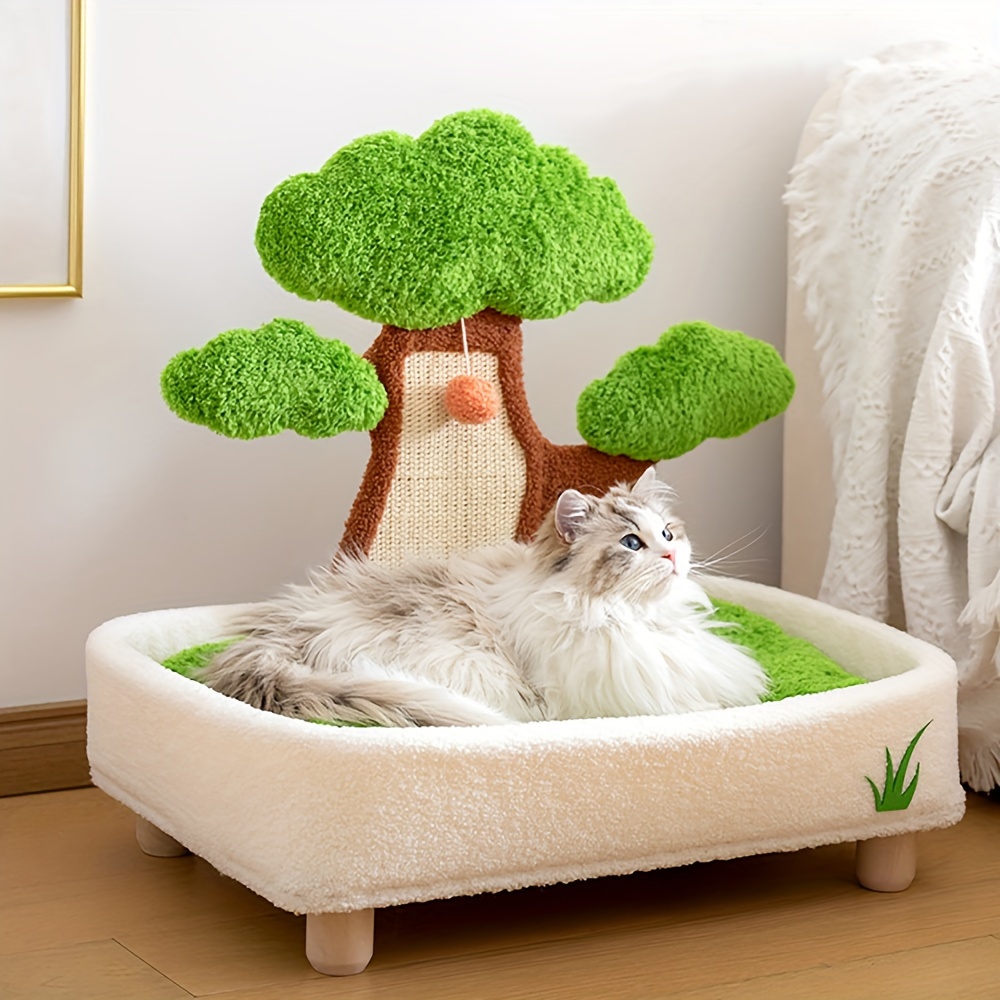 KUDES Cat House With Removable Cushion, Four Season Pet Nest