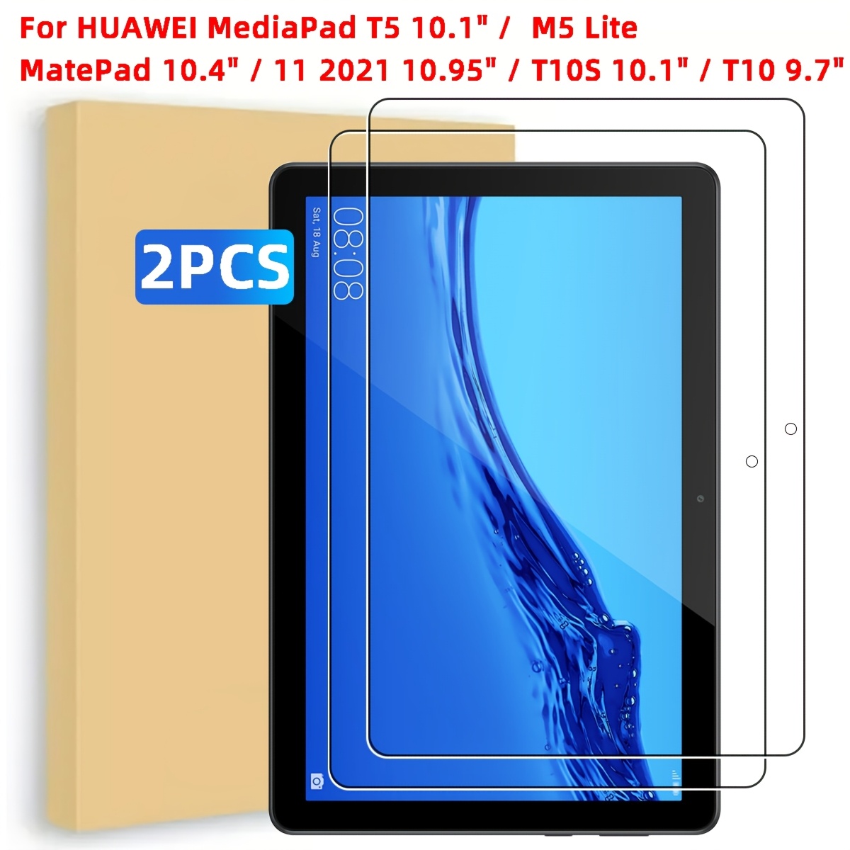 E-shop 2er-Pack Kompatibel für HUAWEI MatePad 10.4"/11 (2021), , T10, T10, T5/M5 Lite Tablet Displayschutzfolie - HD Glänzendes Gehärtetes Glas,