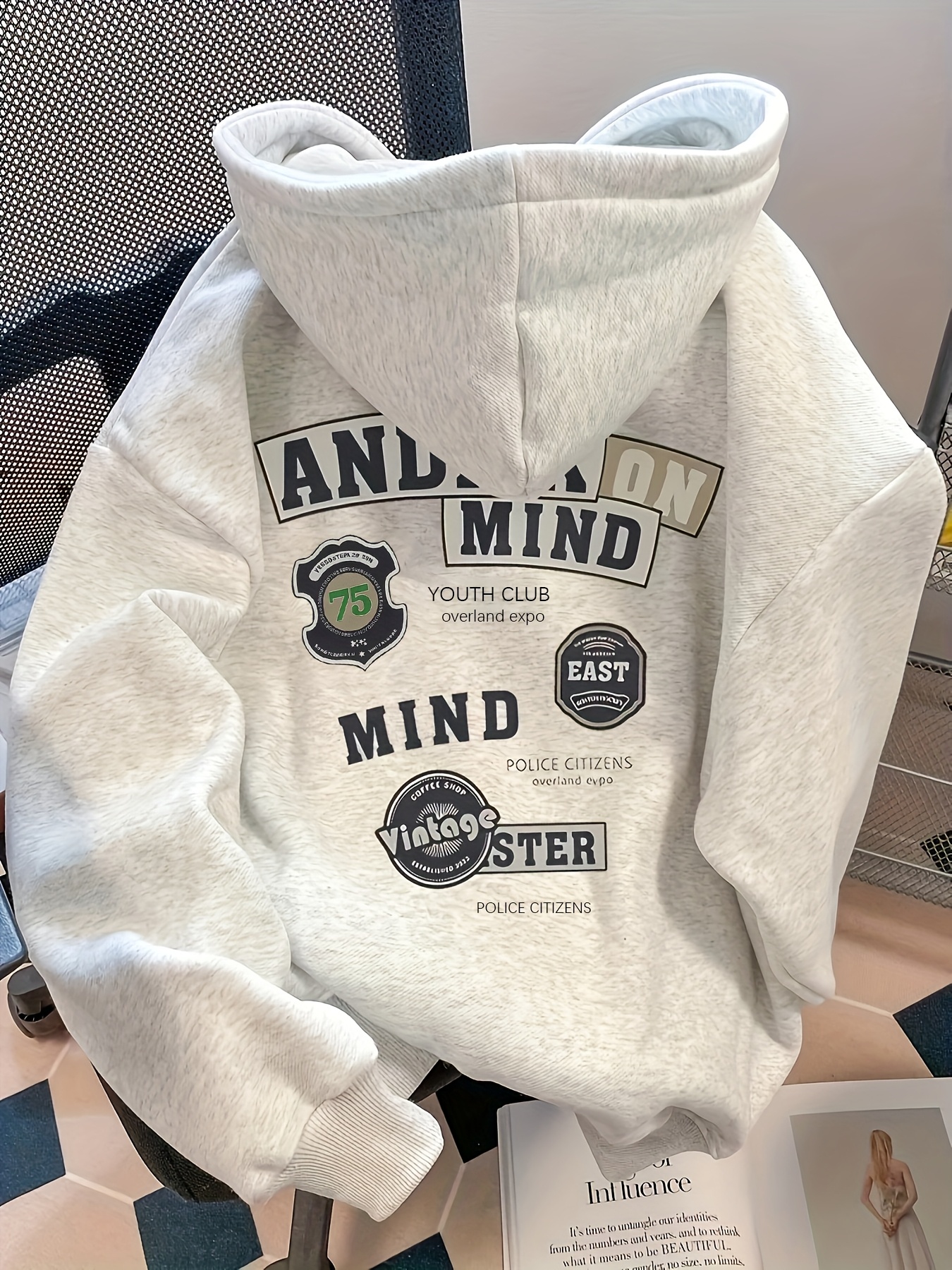 sudadera capucha en moda vintage mujer Temu Uruguay