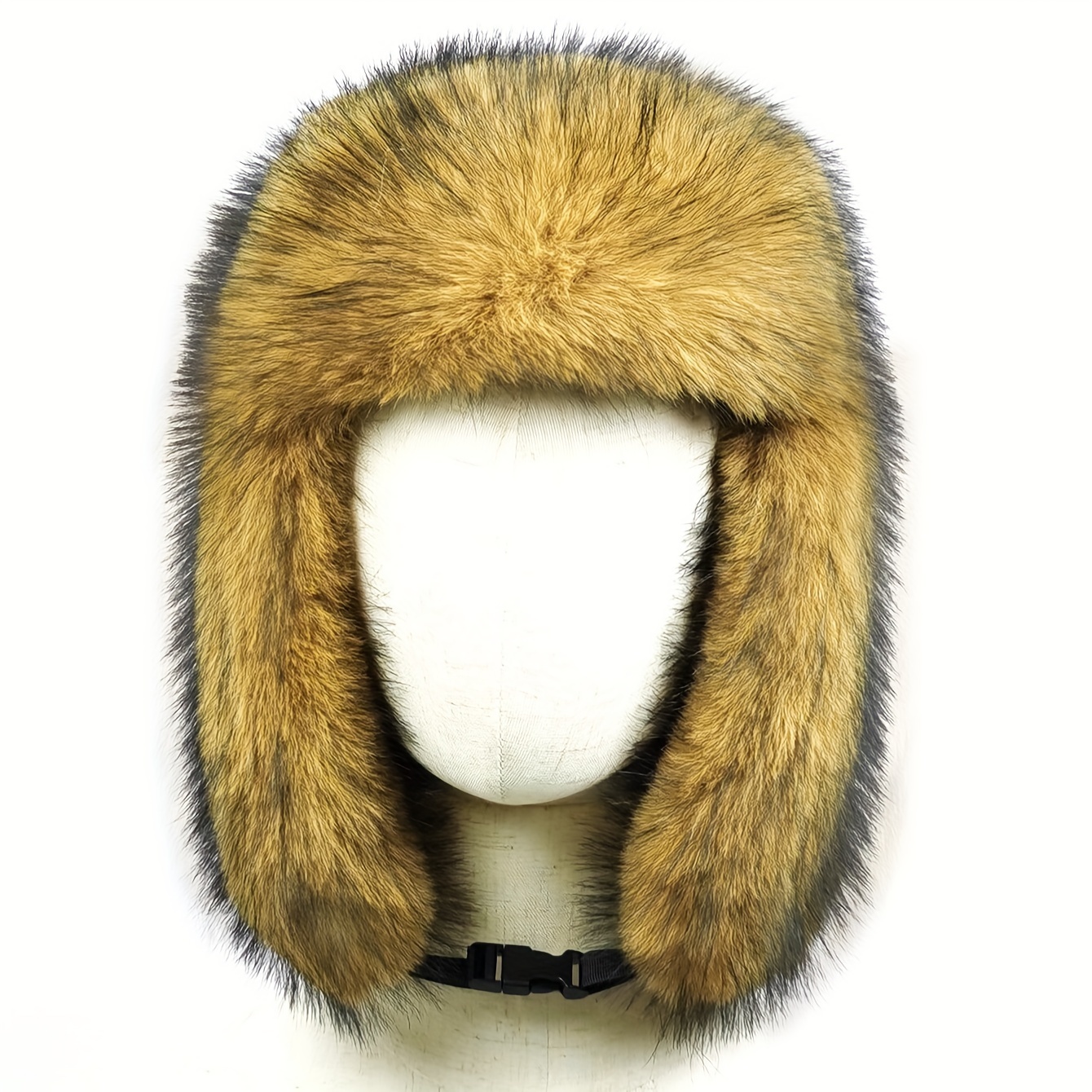 

1pc Winter Unisex Fur Hat With Ear Flaps, Solid Color Knitted Polyester, Non-stretch Fabric, Pp Plastic Hook, Comfortable Sports Cap For Outdoor Cycling And Skiing