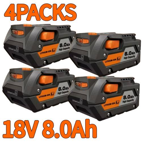 item picture 4packs 18v 8000mah replacement for r840087 r840083 r840086 r840085 r840084 ac840085 ac840086 cordless power tools lithium
