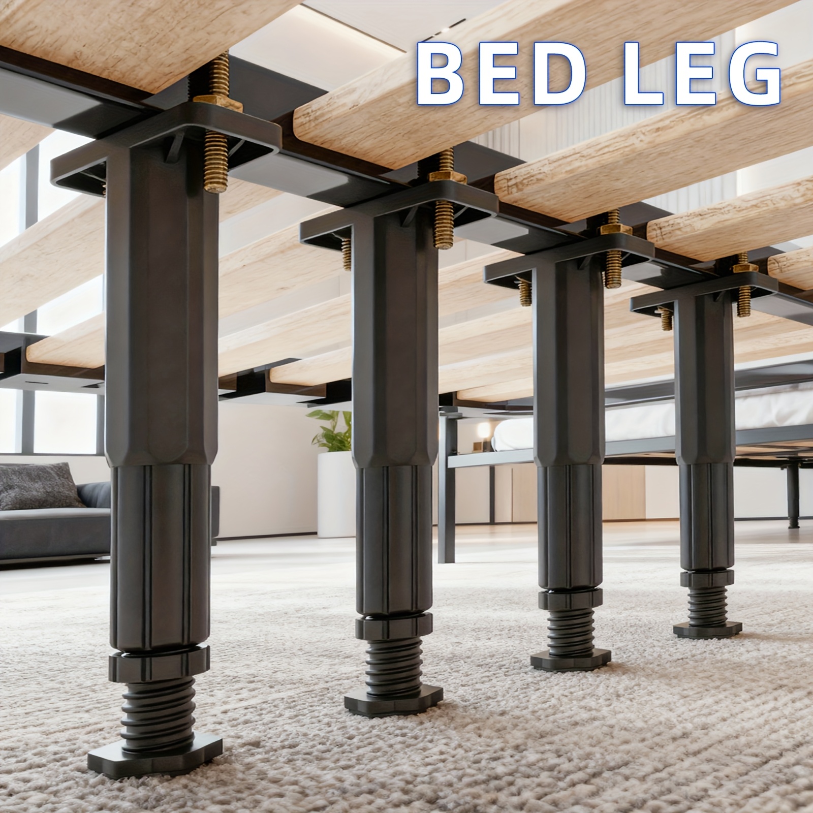 bed support legs sold on Temu United States