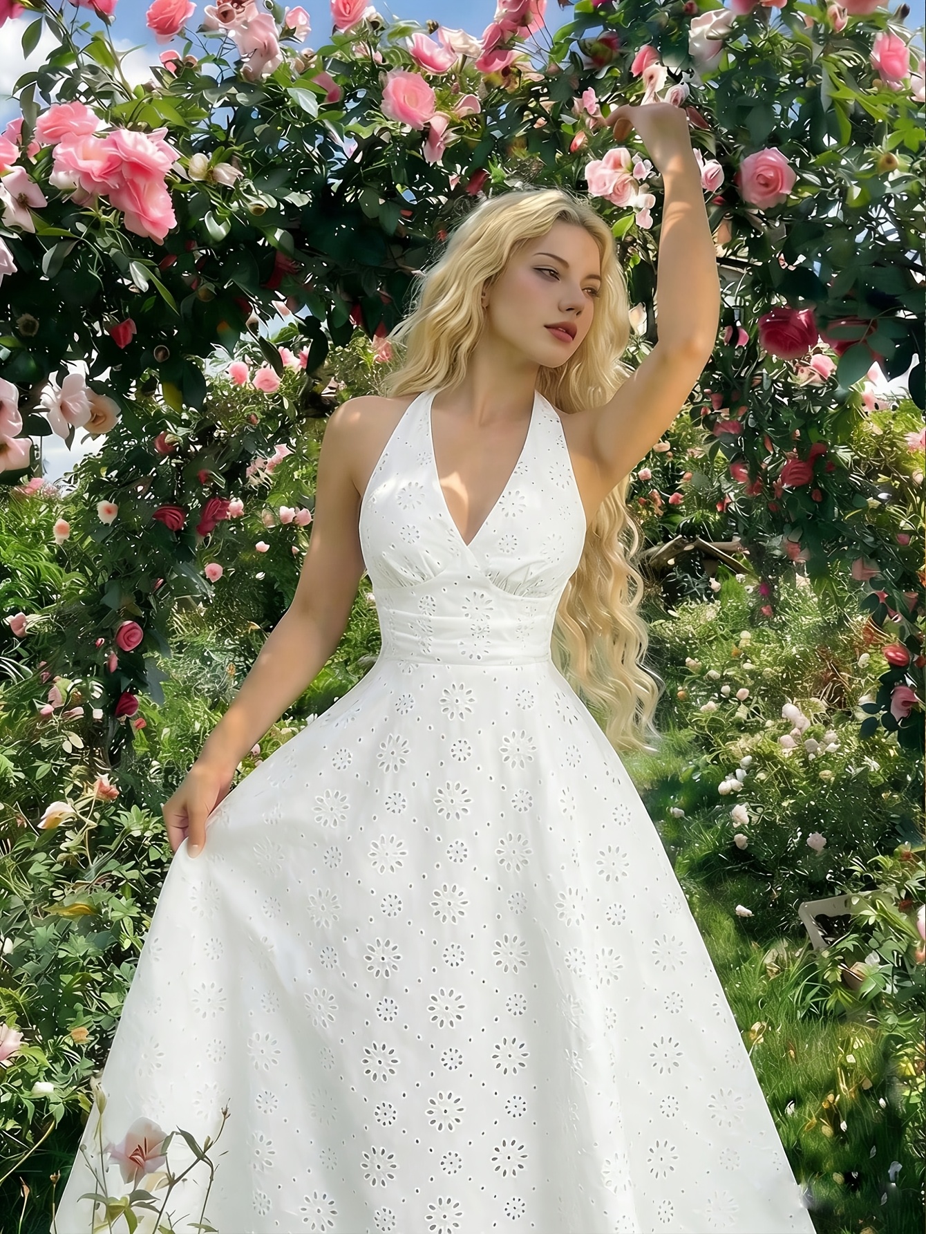 formal white dress canada dresses sold on Temu Ecom Style:ADAE213096