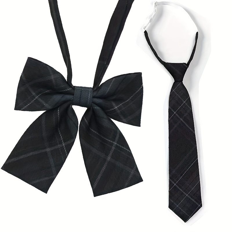 Women Bowtie Striped Bow Ties Imitation Silk Tie Bow Tie Jk - Temu