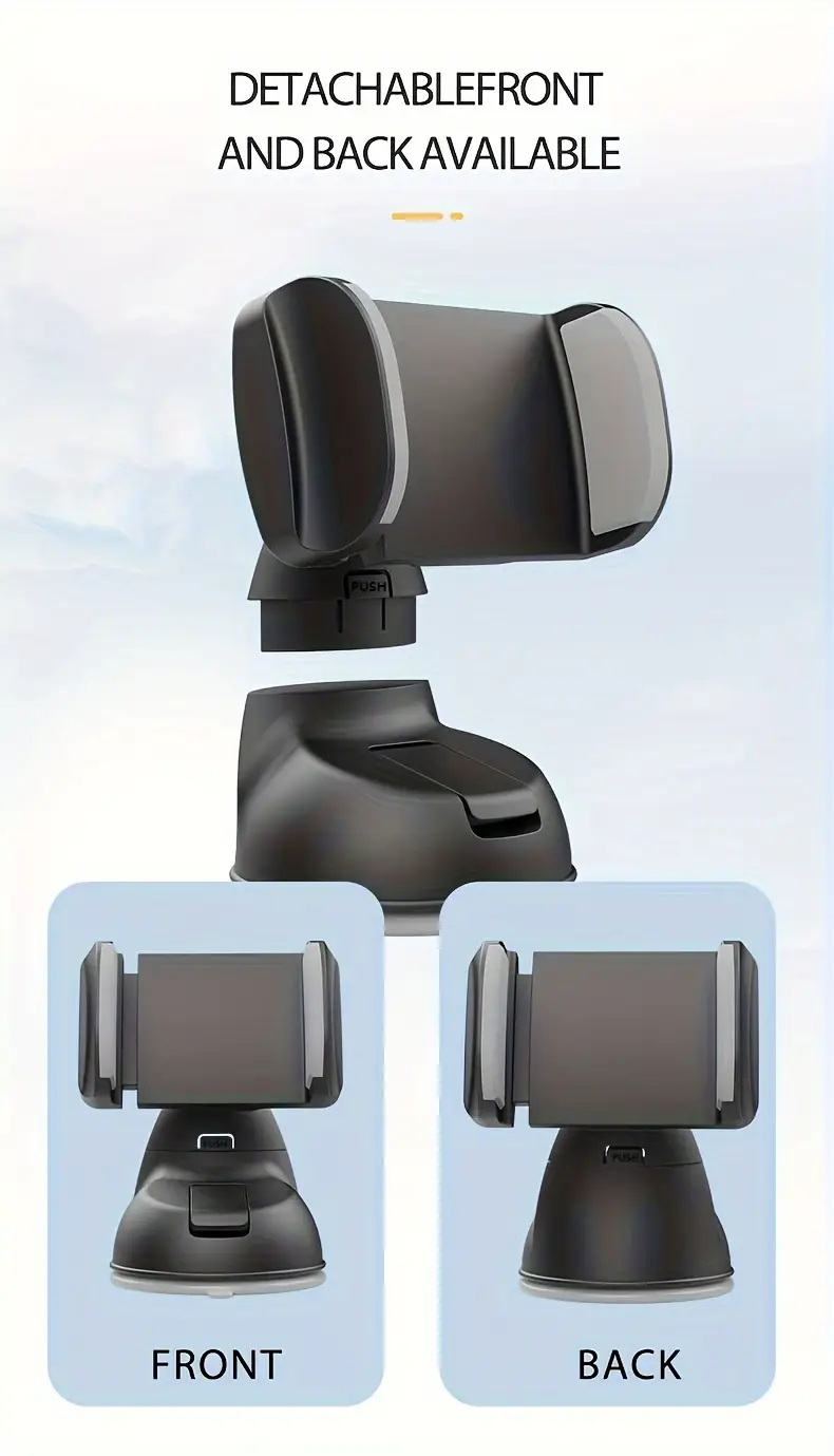 Supporto Per Telefono Da Auto, Supporto Universale Retrattile Girevole - Foto 8