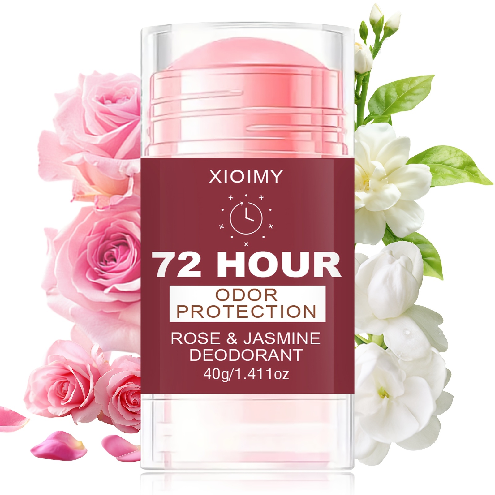 jasmine deodorant 72 hour long lasting   unisex aluminum free formula   texture quickly eliminates odor suitable for underarms whole body intimate areas feet   odor and daily deodorization Product details 0