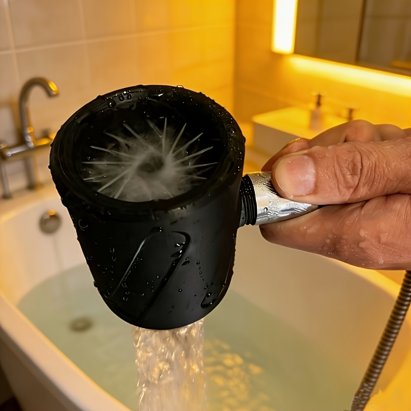 TEMU cabezal de ducha para baño de hombre, para baño en , control táctil del flujo de agua, rociado de anillo, únicamente para uso en la ducha