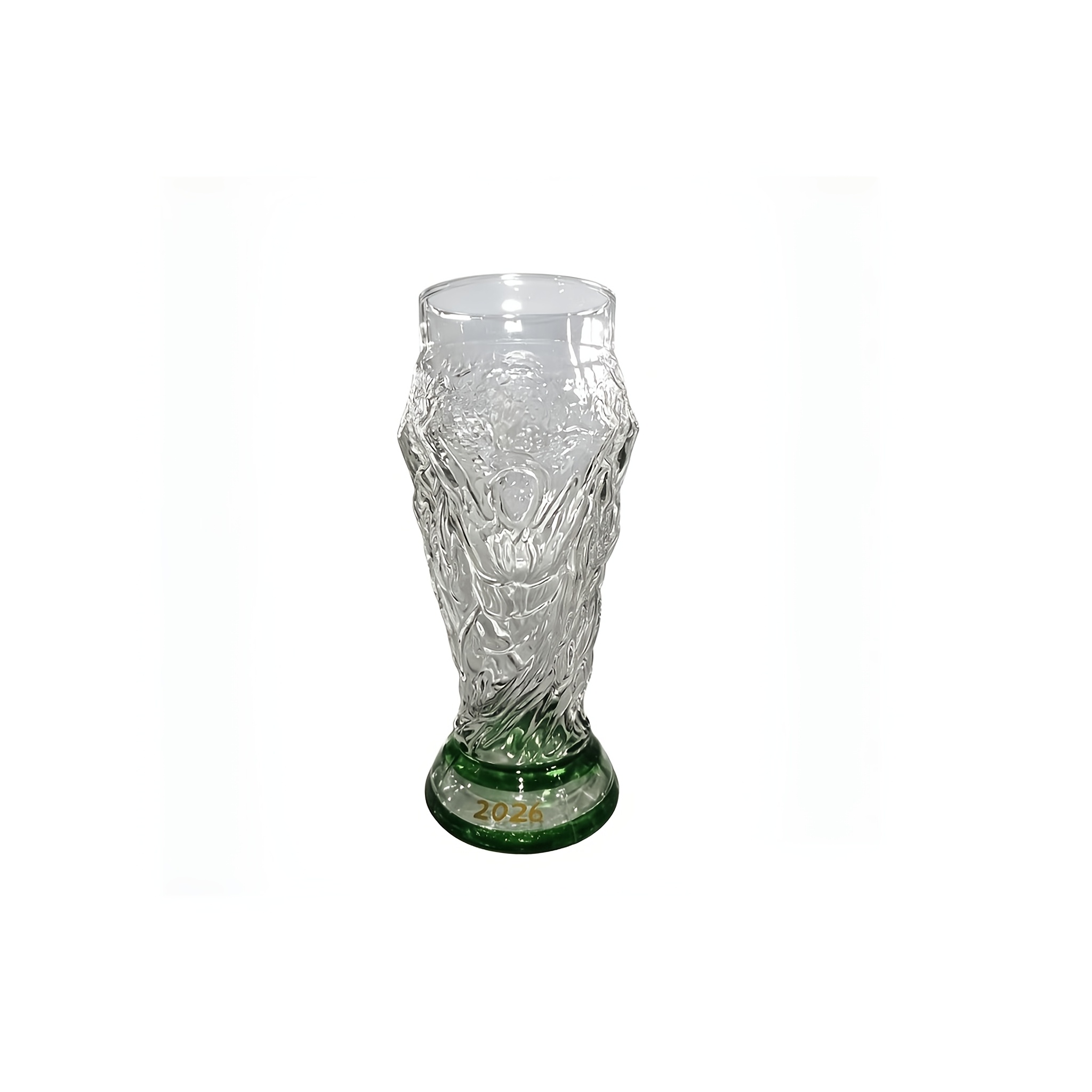 TEMU 2026 Glass Cup Trophy Suitable For Competitions, European Football/soccer Award With Figure, Glass Trophy For Tournaments, Collectible Display