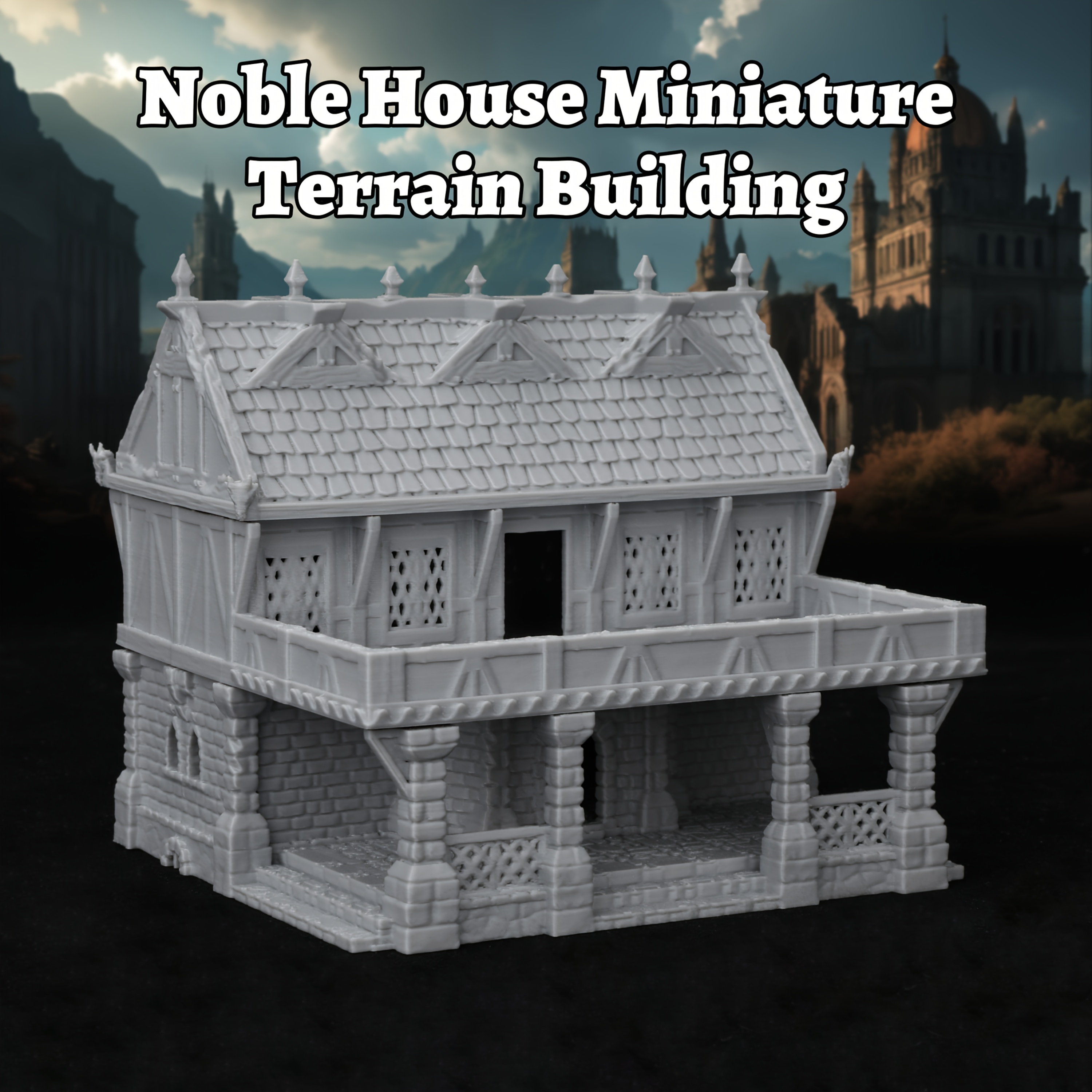   dnd terrain building 28mm modular mansion for rpg tabletop games fantasy miniature diorama kit 3d printed additions set perfect gift for   collectors and d d fans