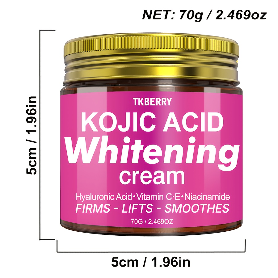 Image of 70g Kojic Acid Face Moisturizer, Glutathione Cream, Skin Smoothing Moisturizer For Hydrating, Face Moisturizer For Hydrates Crepey, Use Creamy Facial Moisturizer For Types, Skin, Boost Radiance