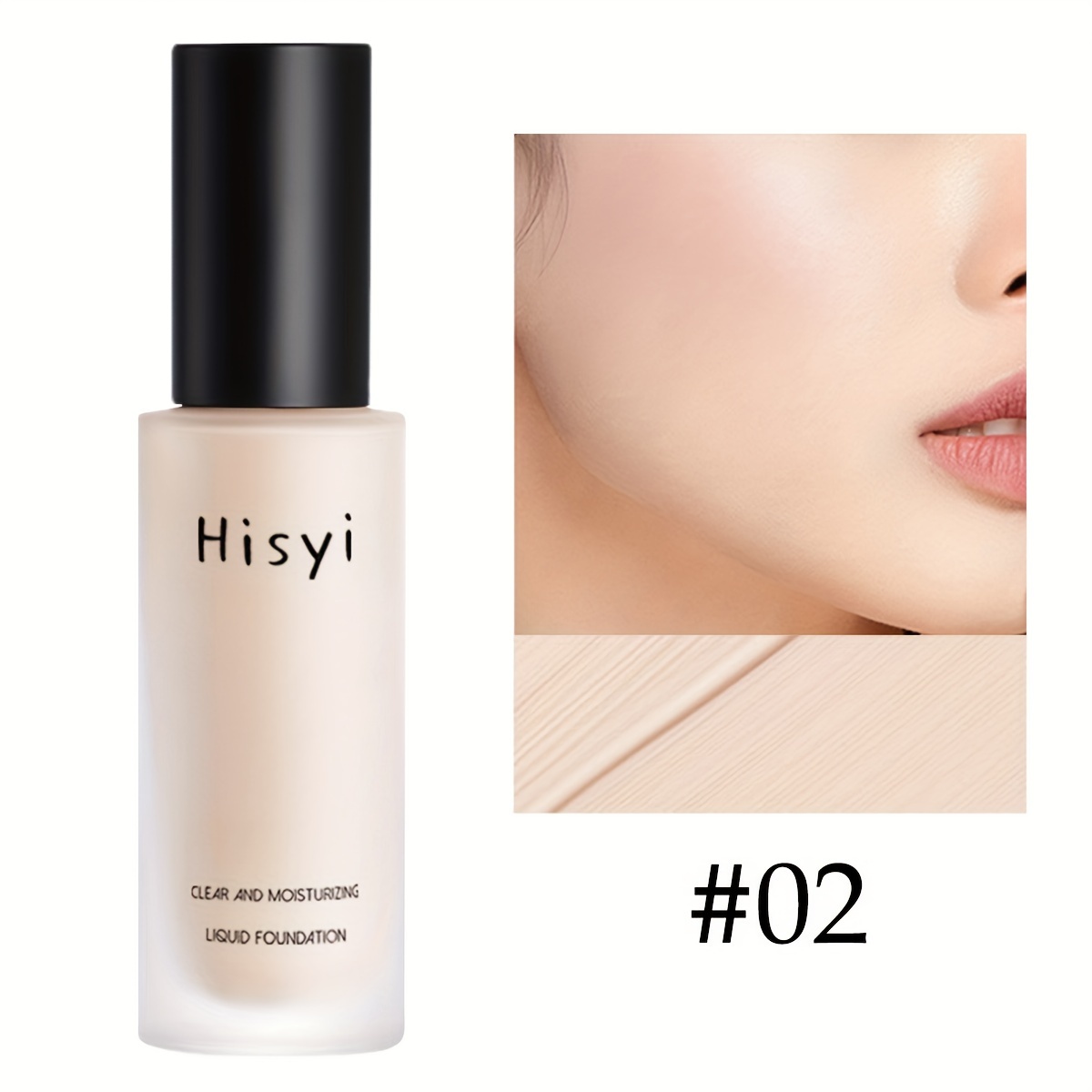hiysiy lightweight liquid foundation cream   full coverage concealer for   skin tone smooth     for medium skin types in brown light brown   daily use Product details 4