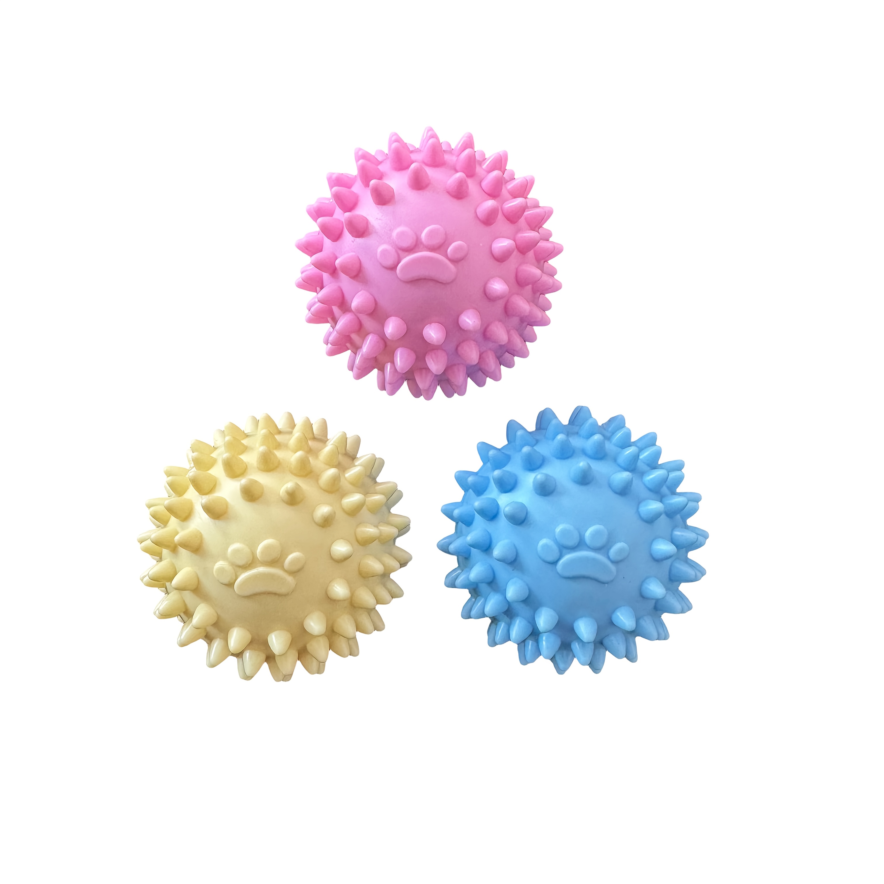 Durable TPR Footprint Dog Bite Balls for Teething