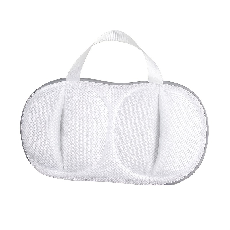 TEMU 1pc 3d Bra Laundry Bag With Handle, Anti-deformation Mesh Wash Bag For Underwire Bras, Zippered Wash Bag For Underwear Lingerie Bikini Swimwear,