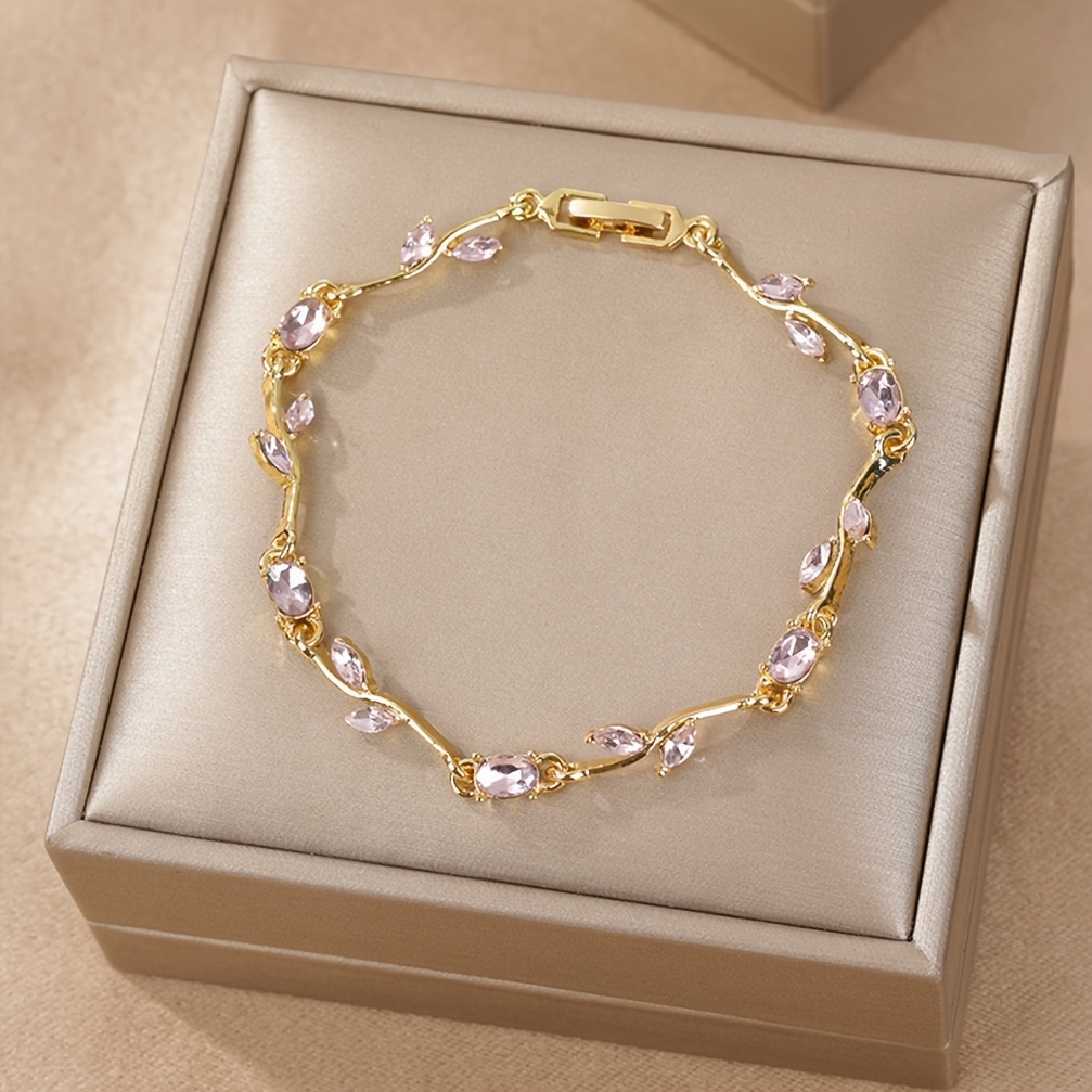 TEMU Bracelet 1 pièce pour femme de rose cuivré et violet, bracelet rigide à fleur en synthétique dégradée, bijou luxueux en , pour et meilleure pour