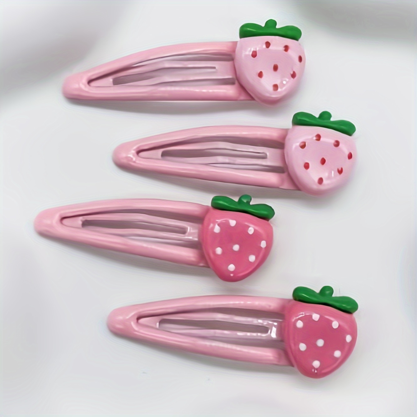 

4pcs Sweet Set - Snap Barrettes For Women & , For &