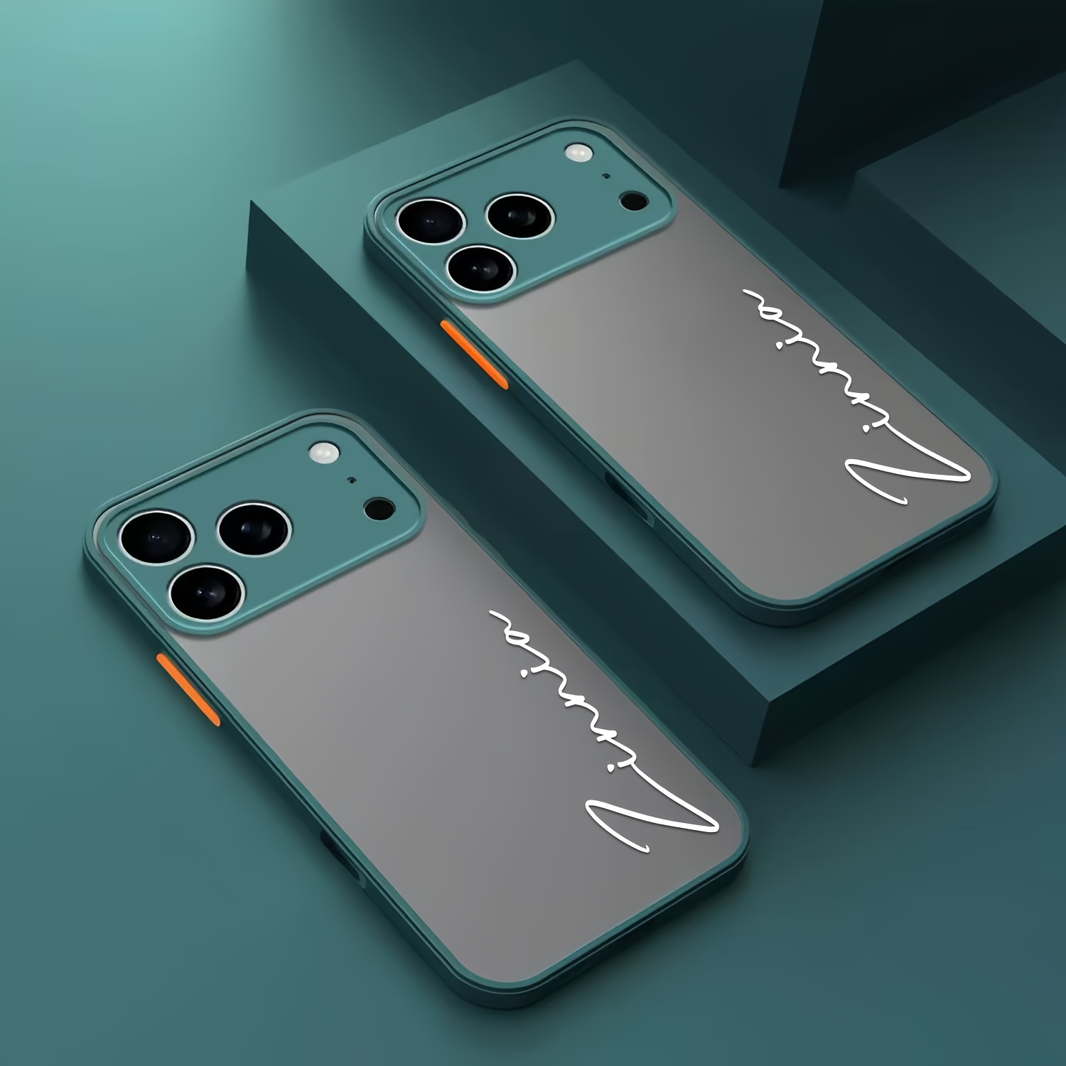 Personalized Custom Name DIY Translucent Ultra-Thin Case Compatible with for iphone Models 11 to 17 Pro Max Plus, Featuring Shockproof Armor And a Luxury Matte Finish, Complete with a Protective Border And Customizable Letters, Perfect As a Gift, Phone Case, Handy Cover