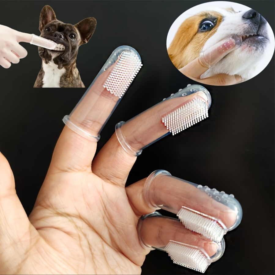 

Silicone Finger Toothbrush For Dogs And Cats, Soft Kit, Teeth Cleaning Tool, No Battery Required