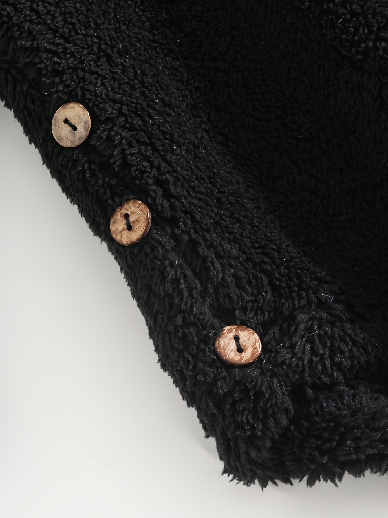 Girls' Hooded Standalone Jacket with Black Cat Pattern