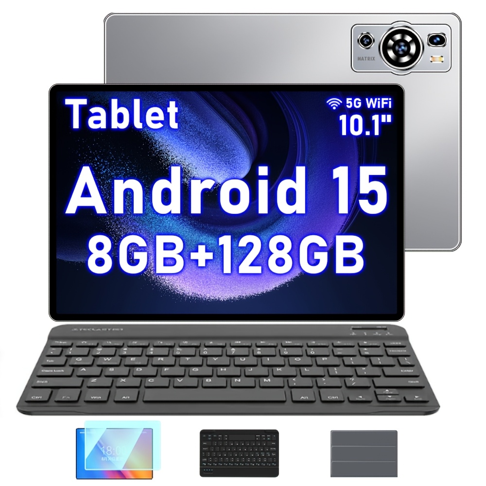 TEMU Uxd 10.1-inch 15 Tablet, 8gb / 128gb Rom (expandable Up To 1tb), -core Processor, Wifi, Hd Screen, 6000mah Large Battery, Type-c Charging;