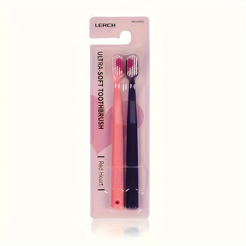 Heart-shaped Couple Toothbrushes With Soft Bristles For Daily Oral Hygiene