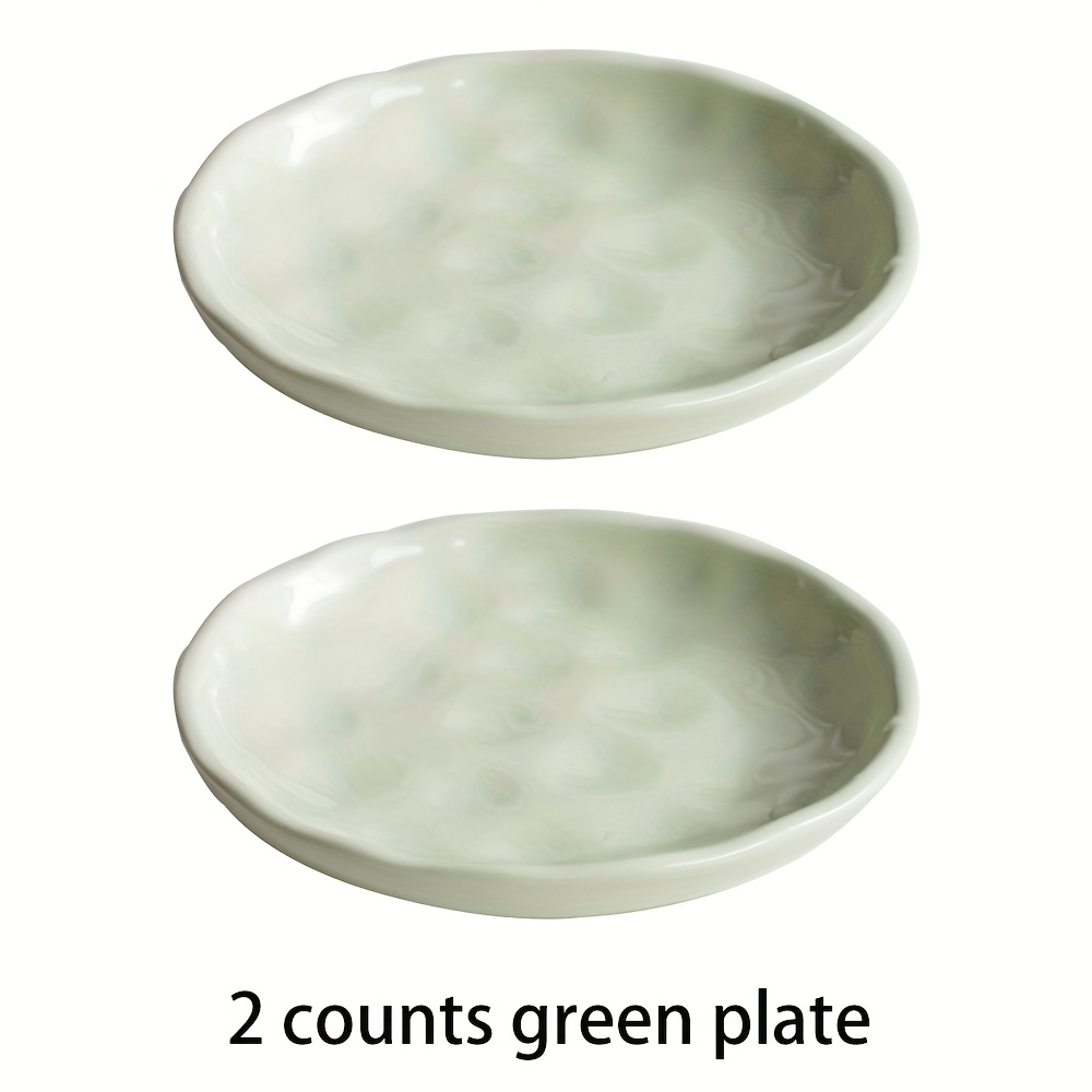 Image of 2-pack Pet Food Bowls For Cats And Dogs, Ceramic Canned Food Dishes, Easy-to- Bowls, Thickened Design