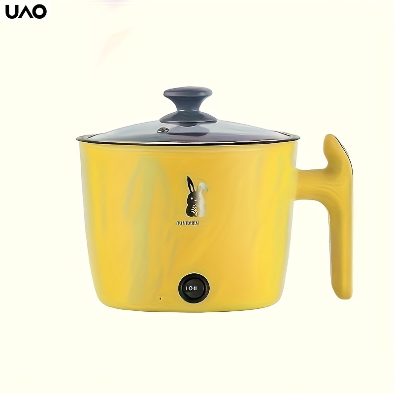 TEMU Uao Multifunctional , Pot , Heating, -saving , Pp , 110v-130v Us , For , Congee, Frying, And Braising