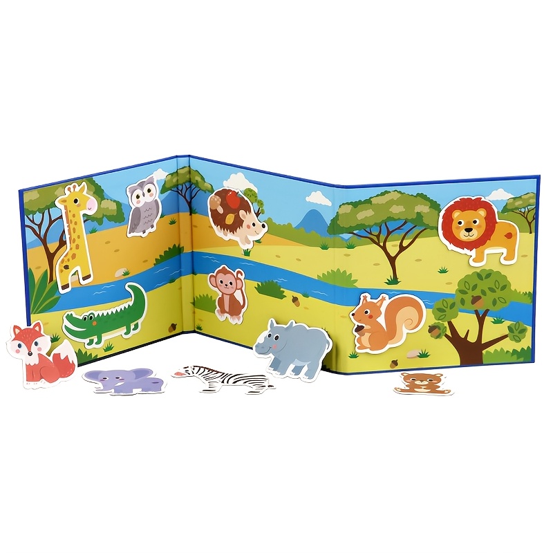 Fun Magnetic Sticker Cognitive Magic Book for Kids