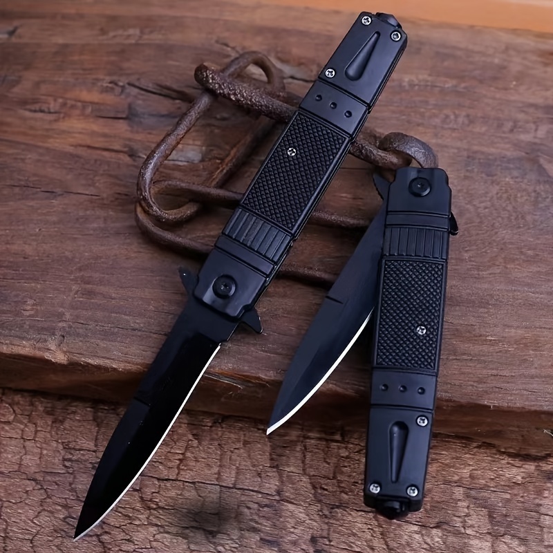 

1 Handed Quick Opening Folding Knife - Suitable For Tactics, Survival, Hunting, And Edc - Compact, Ready For Adventure At Any Time