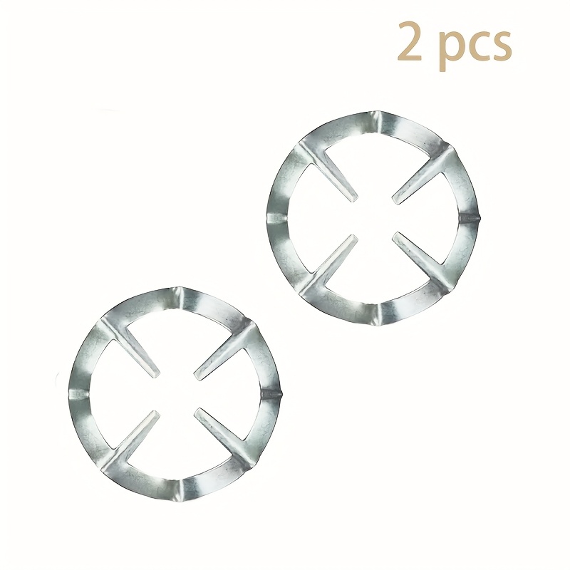 TEMU 2pcs Cast Iron Wok Rings - Universal Gas Stove Supports For -pot Design, Durable For Espresso Makers, Coffee Makers, Camping Stoves, And More,