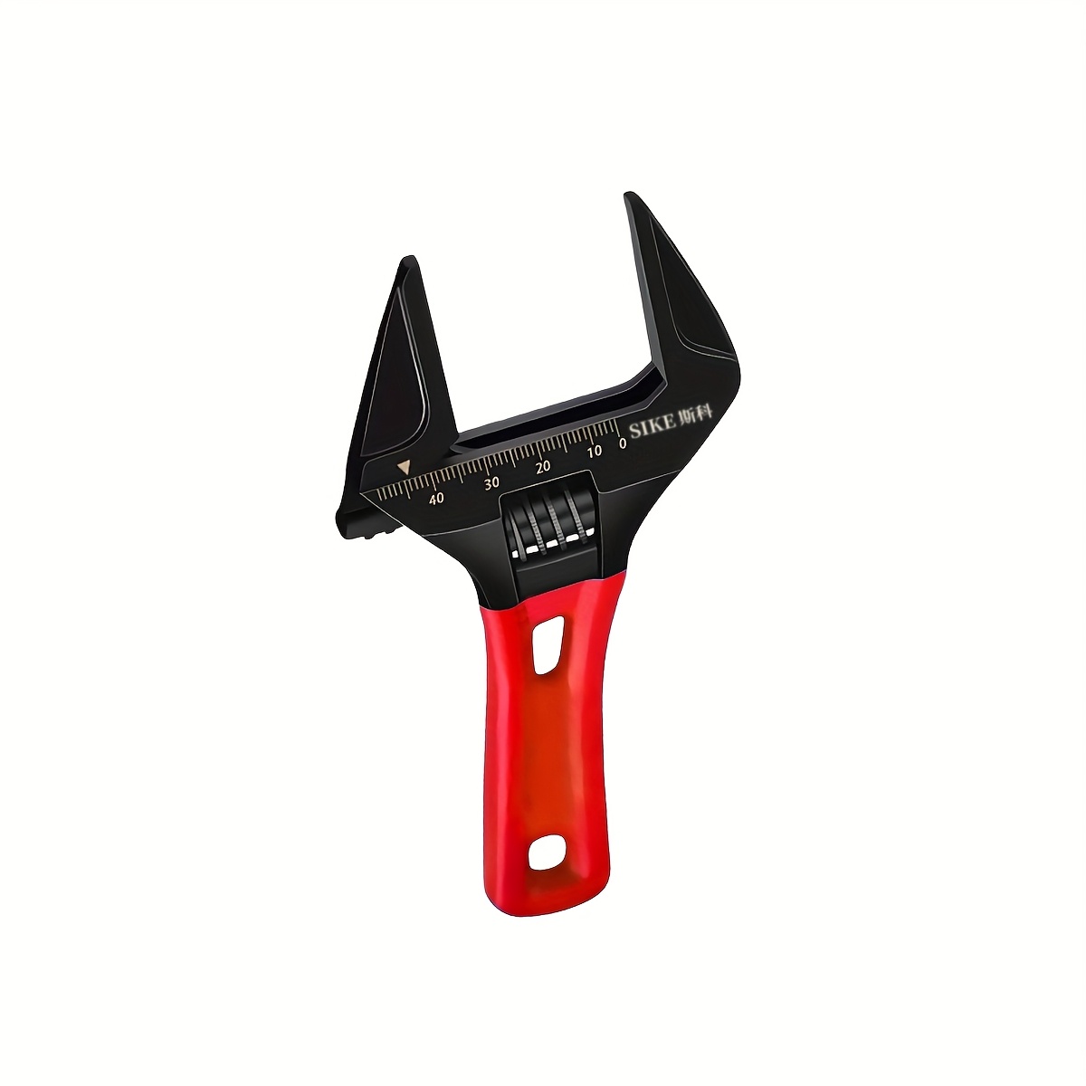 TEMU 5/6/8-inch Adjustable Wrench, Multi-functional Heavy-duty Metal Adjustable Spanner, , With Non-slip Handle, Metric, With Scale, Adjustable