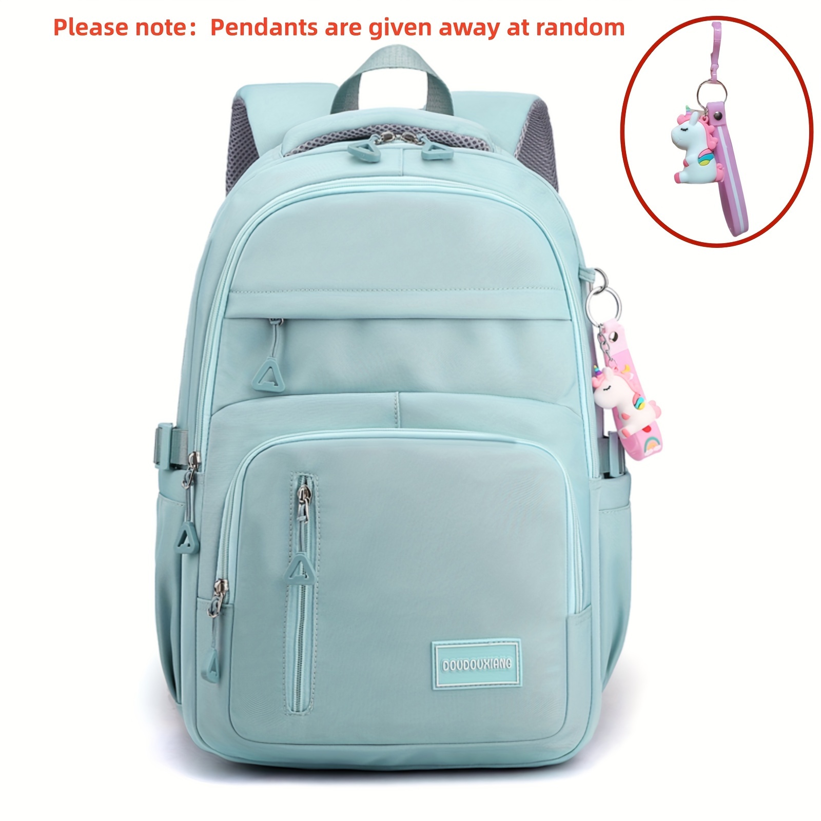 TEMU 【新商品】高校・中学生向け 大容量バックパック。ムな質感、無地、カジュアルなスタイル、旅行に便利な複数のコンパートメント付き。なスタイル。