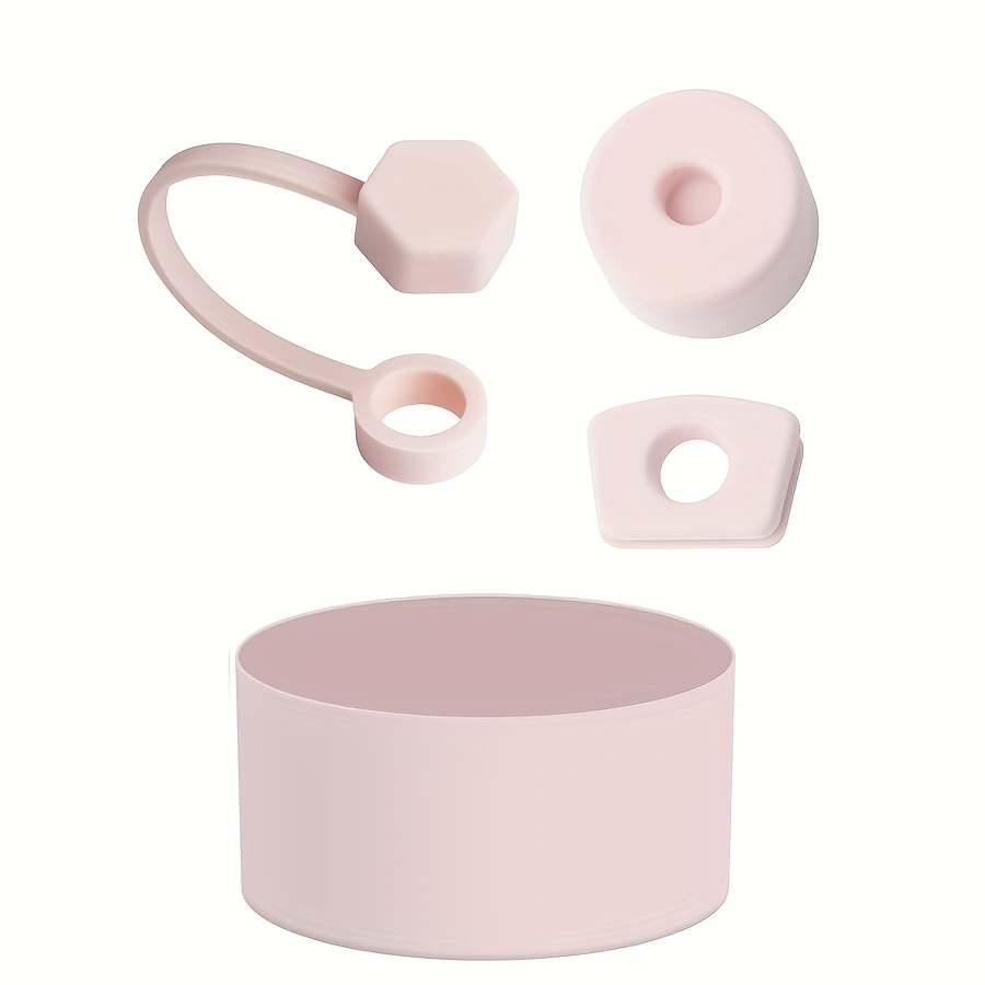 juego de accesorios para vasos termo incluyendo 3 tapones antiderrames de silicona, cubiertas para   de 9-10mm, y 1 bota de silicona para vasos de 40oz y 30oz Detalles del producto 4