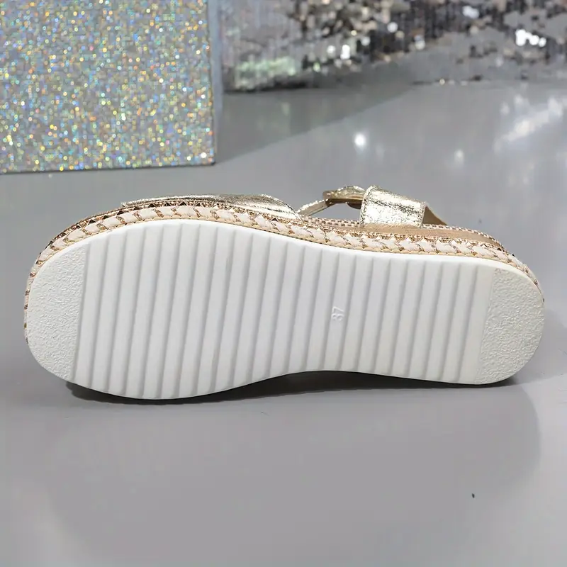 womens summer wedge sandals ankle buckle buckle fashionable comfortable soft sole comfort slingback vacation shoes details 7