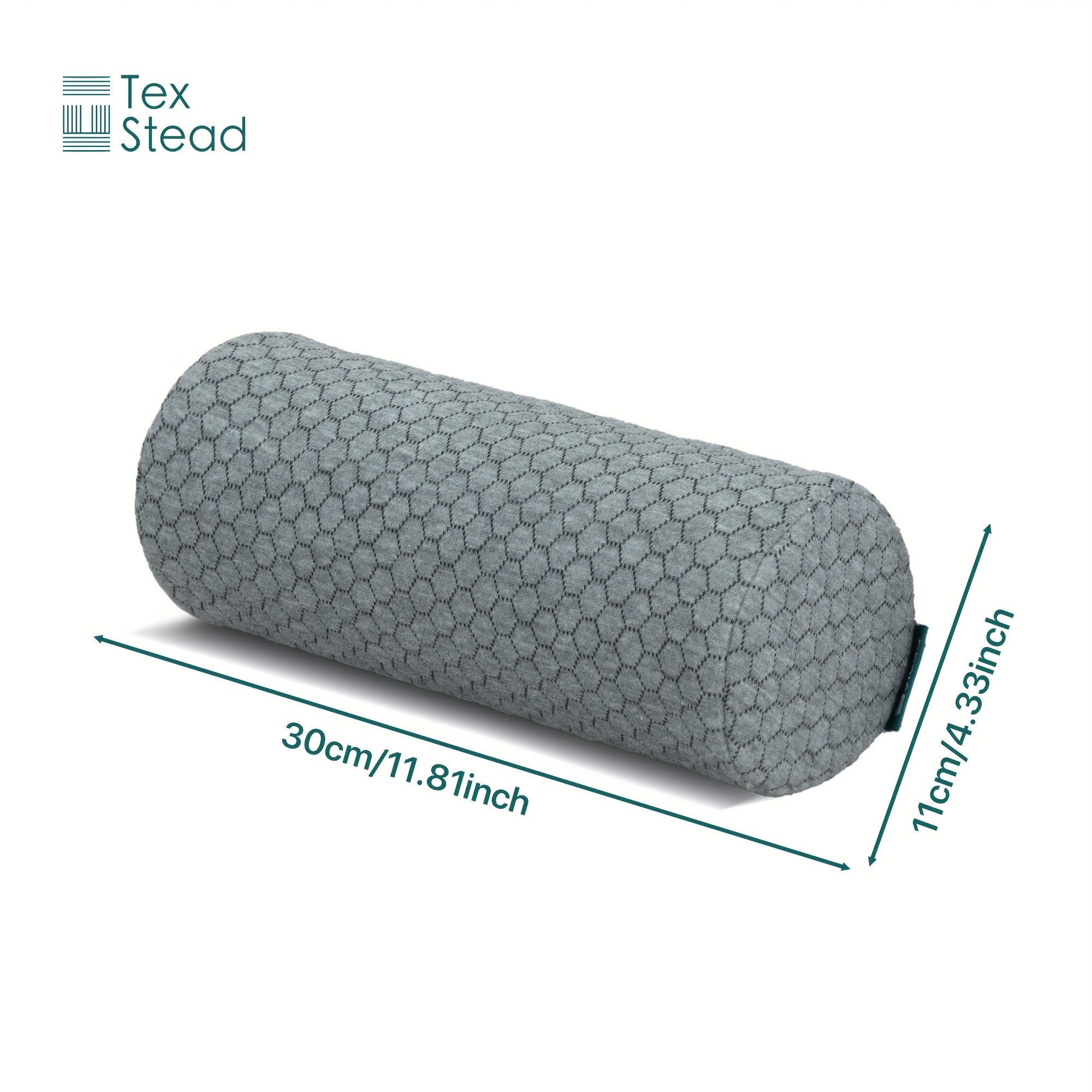 1pc   ergonomic lumbar support pillow with removable cover elastic strap medium firm foam cylinder bolster for neck back and seat relief ideal for   and home use backrest pillow posture   contoured design machine washable Product details 5