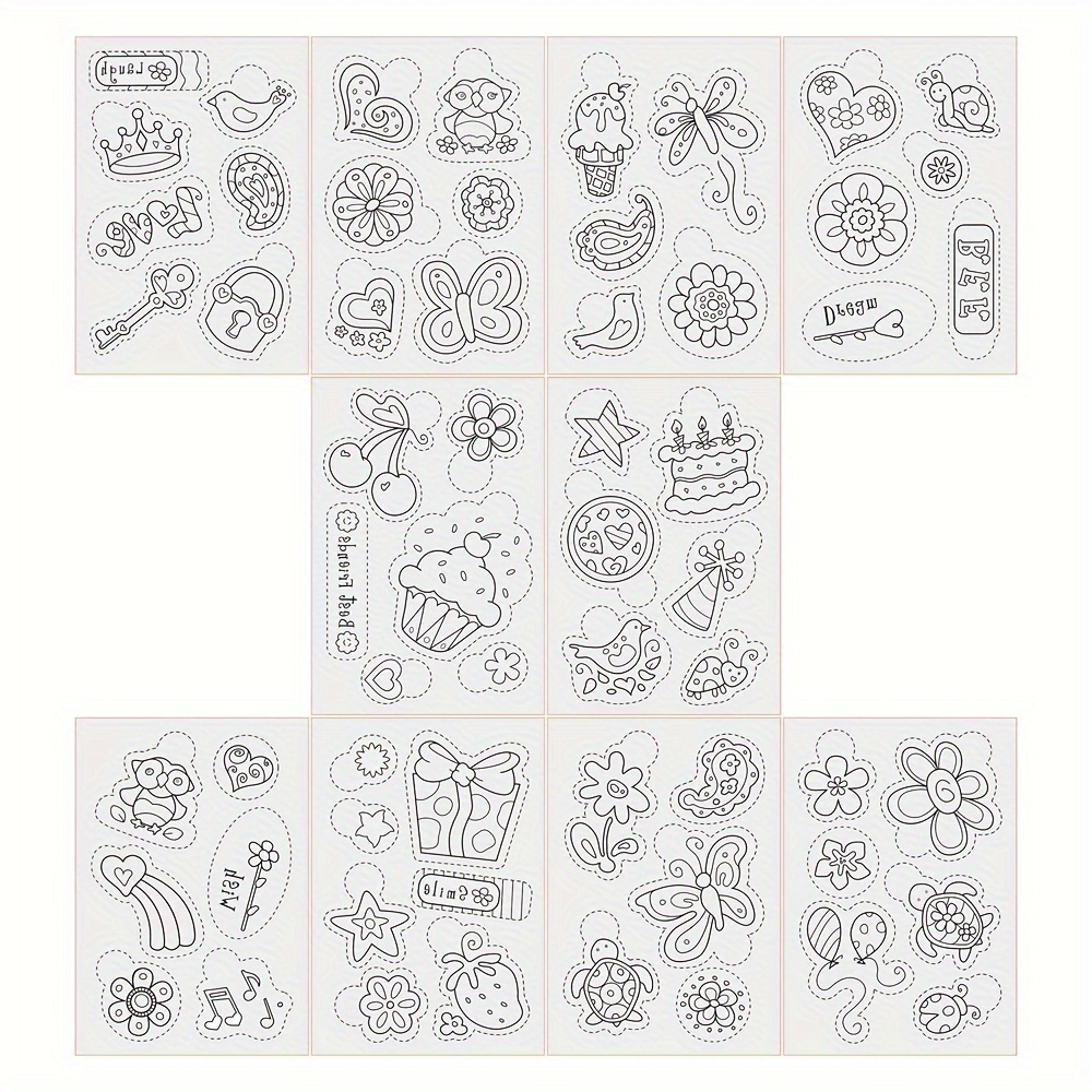 Image of Jewelry Making Kit Rs012 Includes 10pcs Of Colored Shrink Film For Diy Handmade Earrings And Jewelry Crafting Materials.