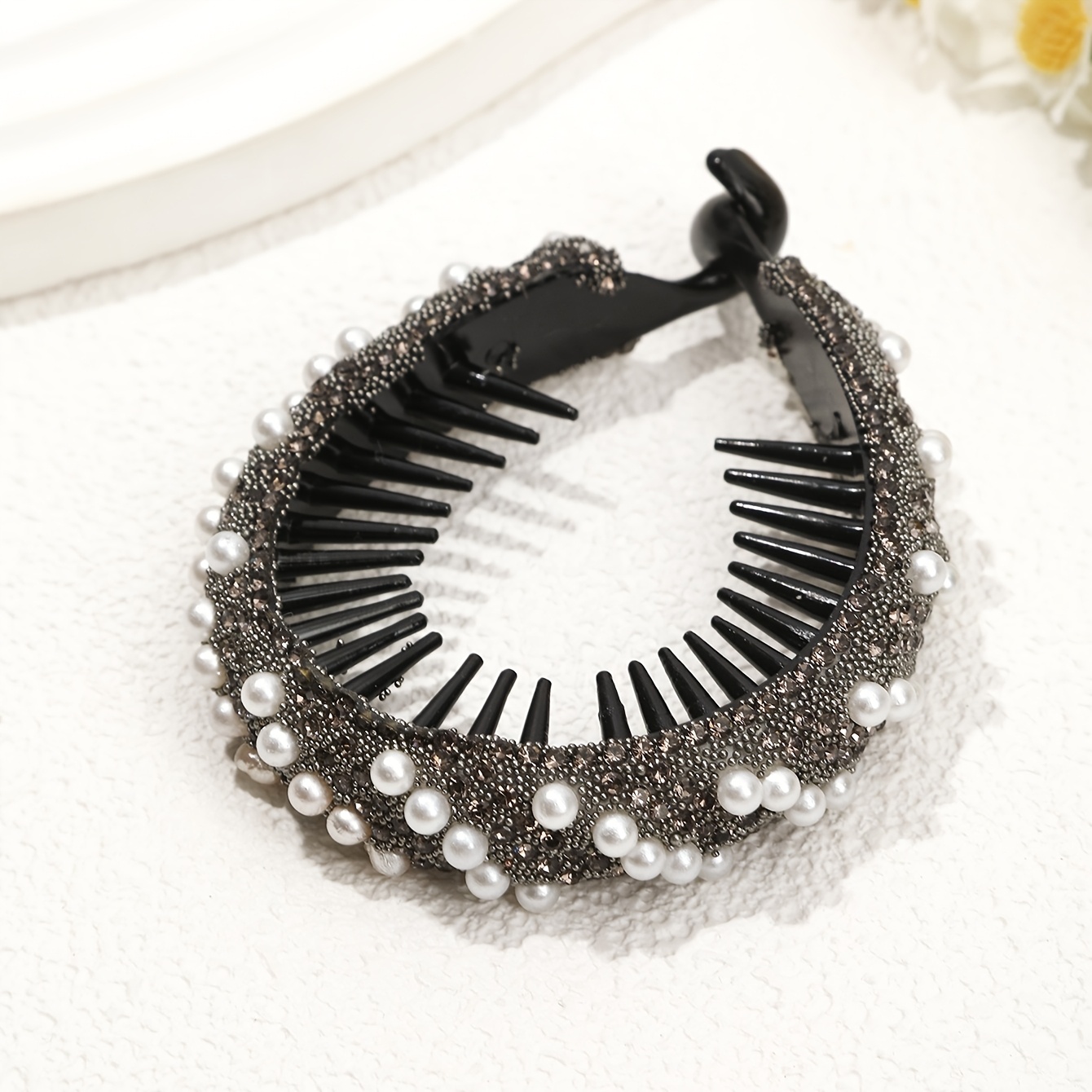 TEMU 1pc Women's Fashion Clip Barrette Ponytail Holder Ergonomic Styling Durable Comfortable Daily Party
