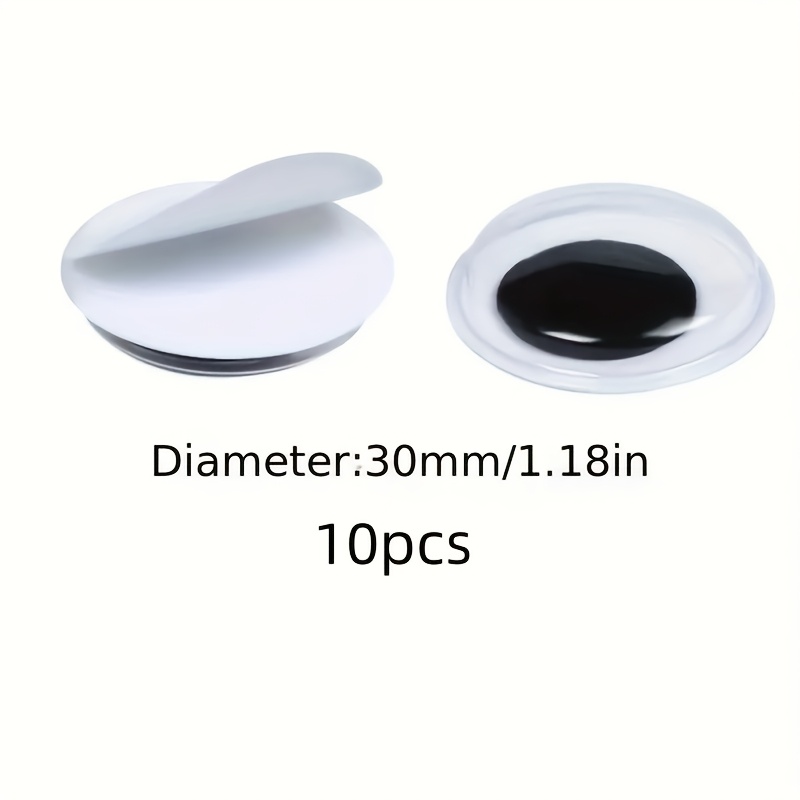 10pcs Self-adhesive , Mixed Sizes 1mm-5mm, Reusable And Versatile For Diy Crafts, Scrapbooking, Card Making - Ideal For Christmas And Halloween Decorations