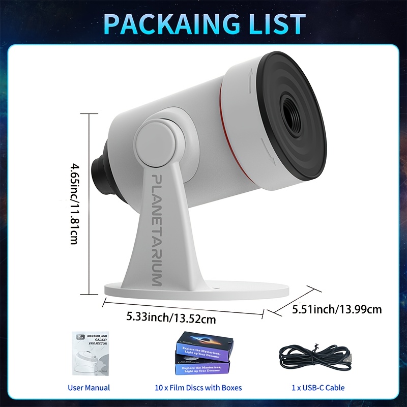 10 in 1 star   planetarium   projector with timer function portable and adjustable 7 rgb colors night light usb interface electronic lamp starry sky projector for bedroom aurora projector night light projector for game room home theater ceiling room decoration bedroom full of starry   aurora projector with solar system for bedroom ceiling starry sky night light night light decor starry sky effect adjustable light   projector details 2