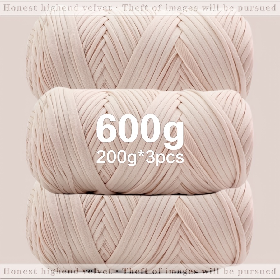 3 kosa nadgrajenega debelega elastičnega preje za majice - [Približno 600 g/21,16 oz/3 kosa na paket], debela preja za ročno pletenje, živahne