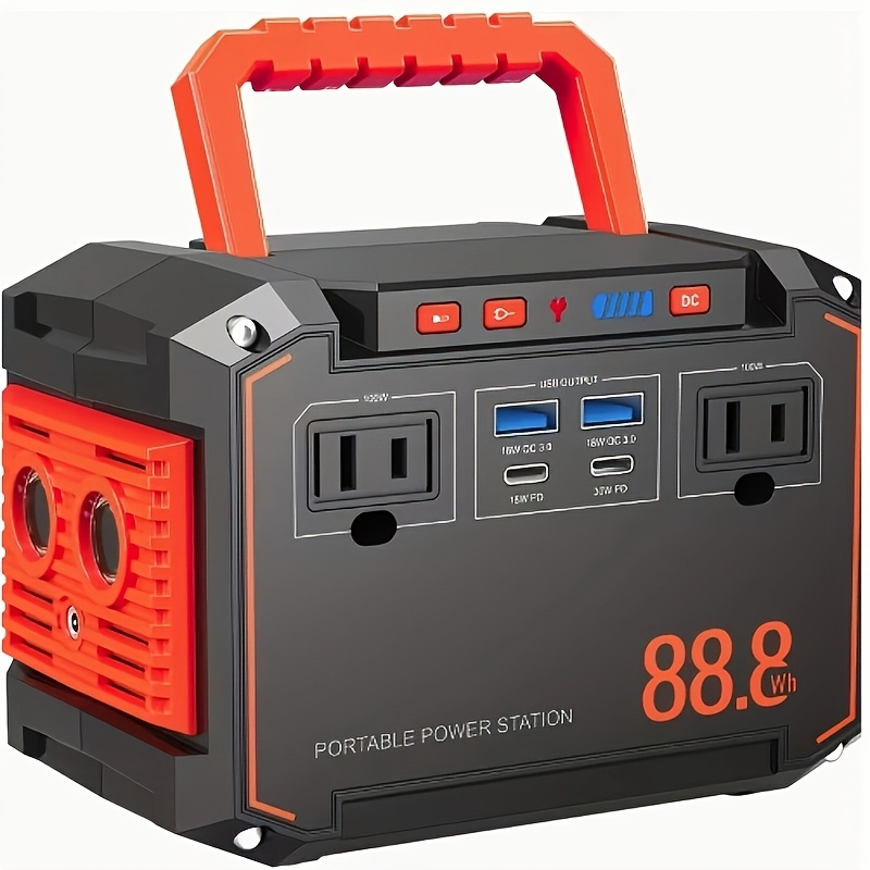 350W/150W * Solar Generator Portable Power Station with 60W/40W/30W/21W  Solar Panels Included, 240Wh/111Wh/88.8Wh Solar Power Bank AC * USB Ports  for Camping Tents, Emergency Outdoor Home Use, CPAP, ...