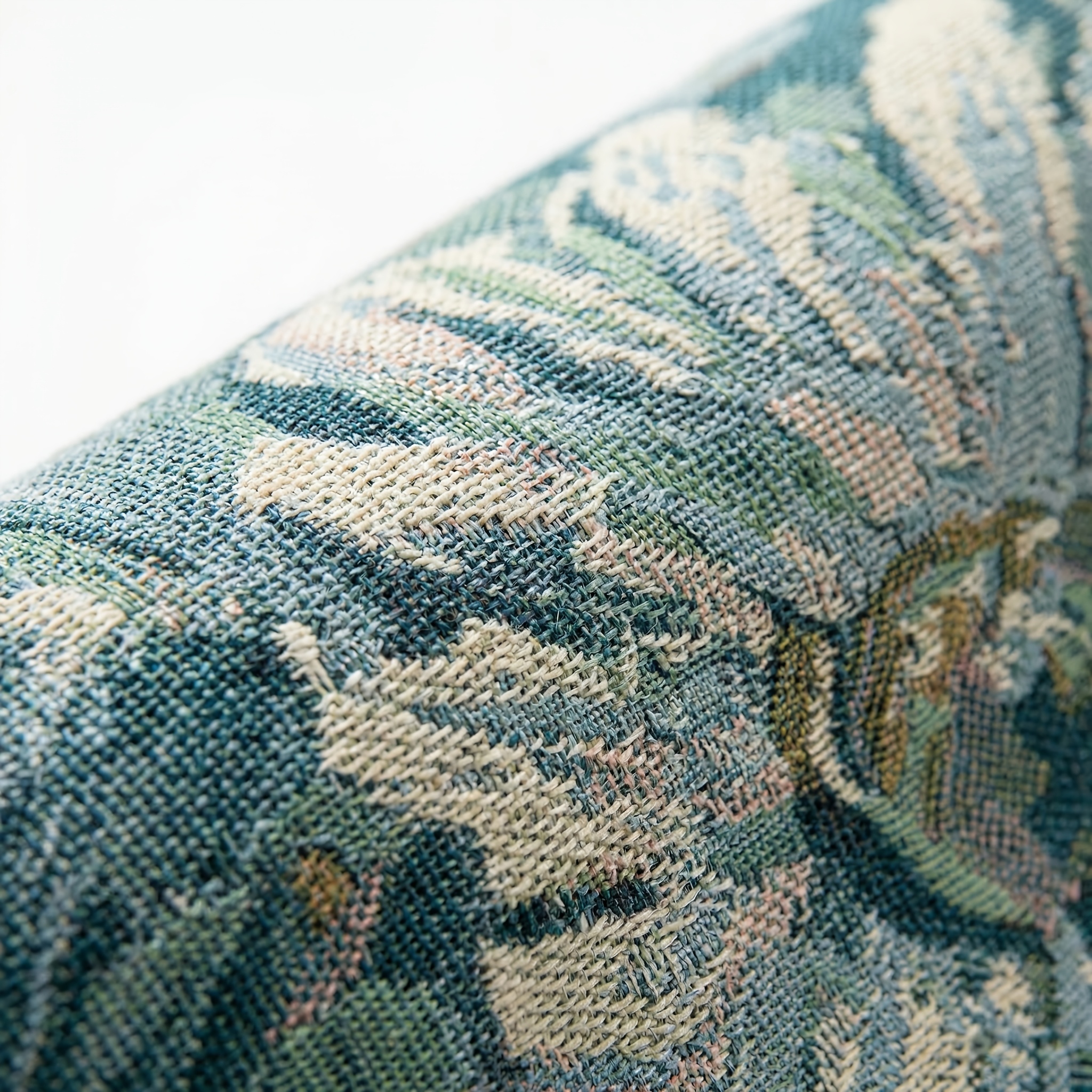 TEMU Esta tela jacquard con diseño de transmite un y vintage, llena de encanto . Se utiliza comúnmente para tapicería de sofás, cojines, , fondos,